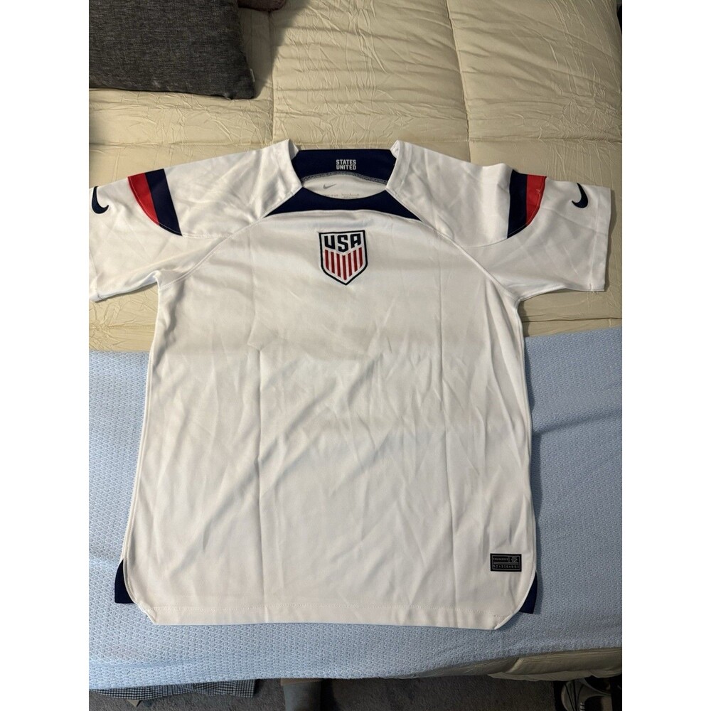 Authentic Nike USMNT #8 Weston McKennie 2022-2023 Football Soccer Jersey Kit L